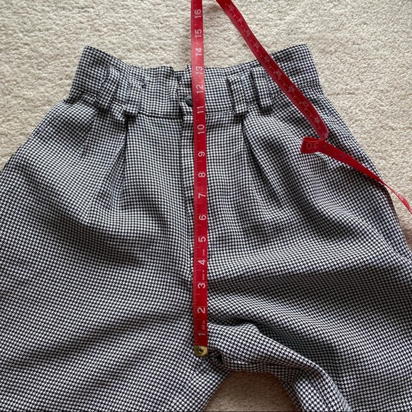 VINTAGE HOUNDSTOOTH PLEATED TROUSERS - Picture 10 of 15